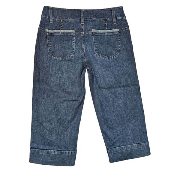 Sonoma Lift + Style Size 6 Low Waisted Loose Fit Straight Leg Women's Capri Jean - Picture 5 of 5